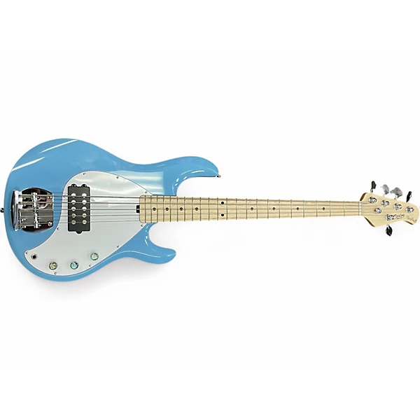 Sterling by Music Man Used Sterling by Music Man Ray5 5 String Chopper Blue Electric Bass Guitar.gc