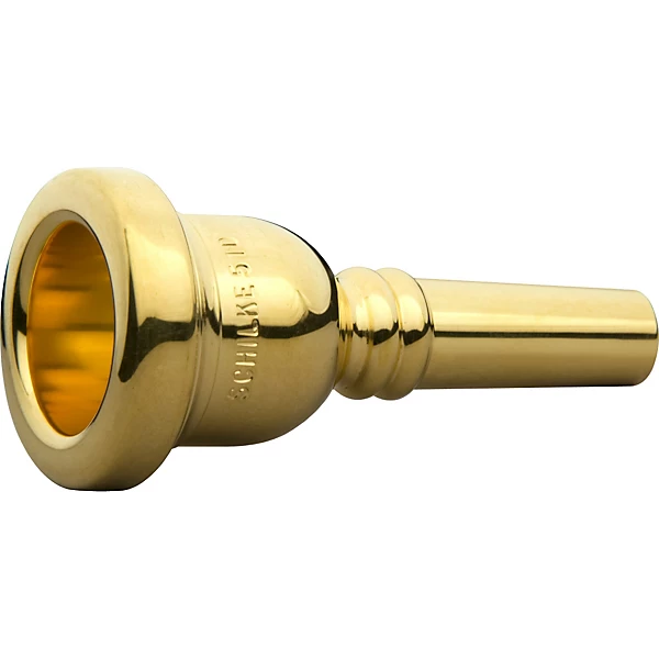 Standard Series Large Shank Trombone Mouthpiece in Gold 51D Gold