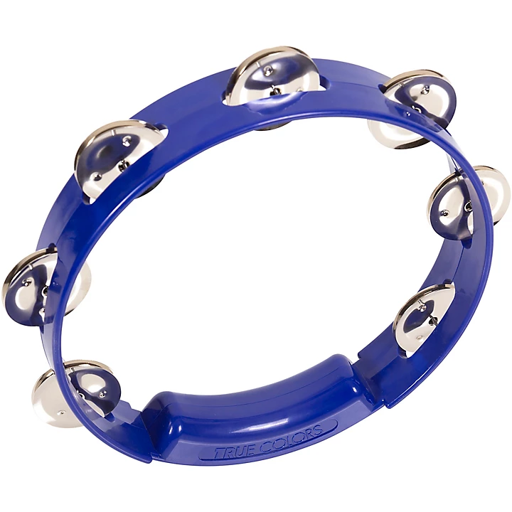 Rhythm Tech True Colors Tambourine Cobalt Blue 8 in.