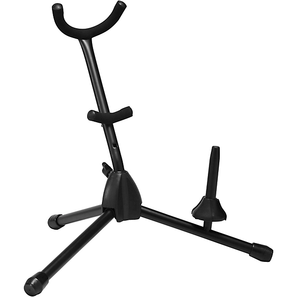 Folding Alto or Tenor Saxophone Stand with Single Flute or Clarinet Peg