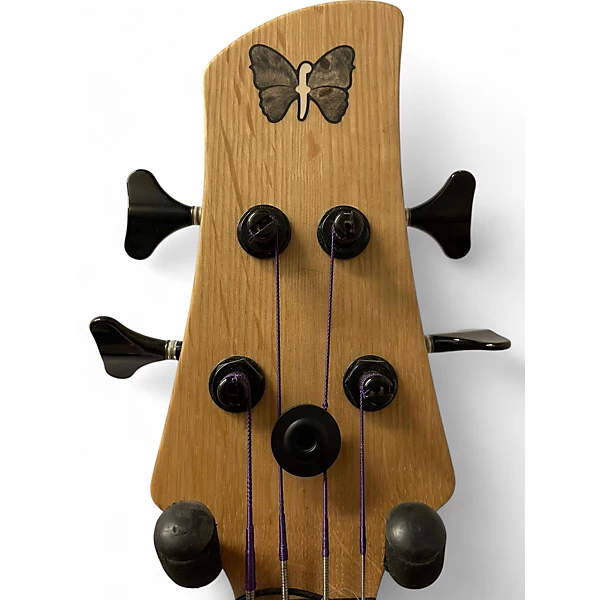 Fodera Used 2020s Fodera FRETLESS MONARCH 4 STRING CLEAR SATIN Electric Bass Guitar