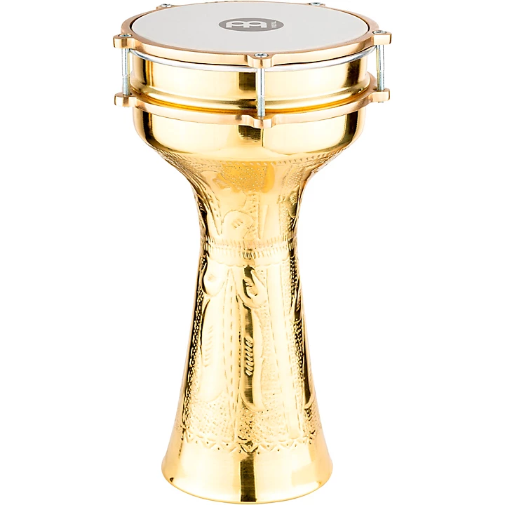 MEINL HE 214 Brass Plated and Hand Hammered Copper Darbuka