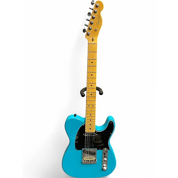 Used Fender American Professional II Telecaster Miami Blue Solid Body Electric Guitar