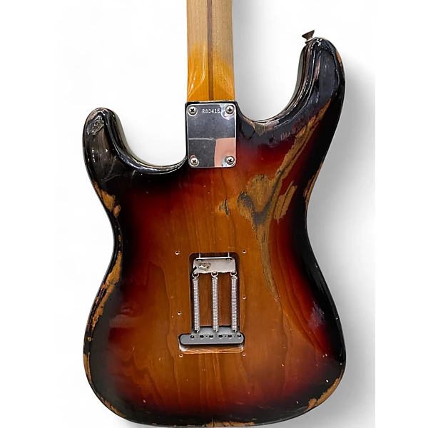 Used 2015 Fender 58 Roasted Stratocaster Relic 3 Tone Sunburst Solid Body Electric Guitar