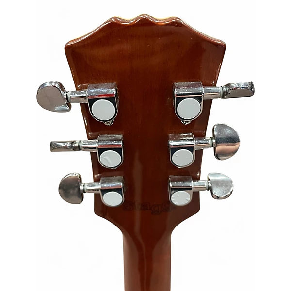 Used Stagg LP Style Single Cut trans grey Solid Body Electric Guitar