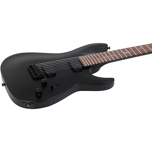 Damien 7 7 String Electric Guitar Satin Black