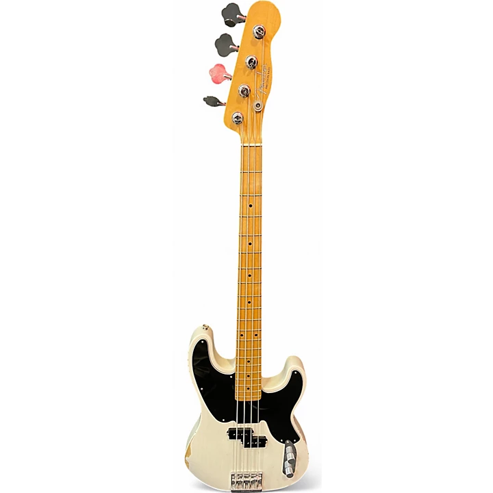 Fender Used Fender Mike Dirnt Road Worn Precision Bass White Electric Bass Guitar