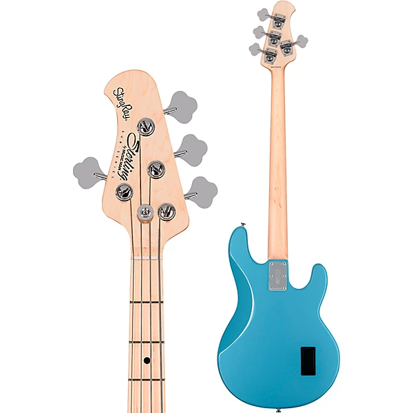 Sterling by Music Man StingRay Ray4 Left Handed Bass Chopper Blue