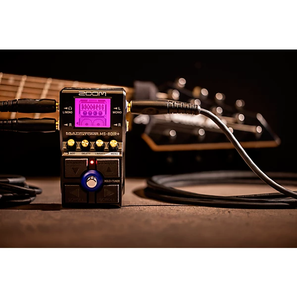 MS 80IR MultiStomp Pedal with Multi Layer IR Technology Effects Pedal Black and Gold