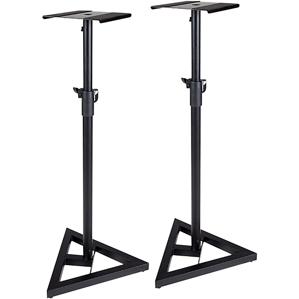 Adjustable Studio Monitor Stand Pair Black