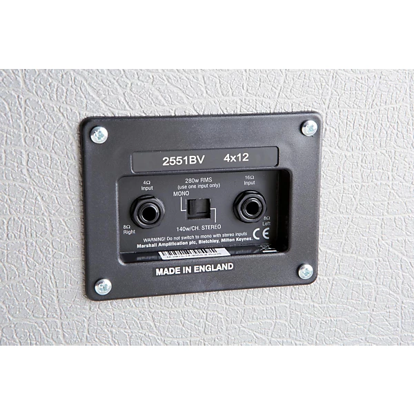 Marshall 2551BV Silver Jubilee 240W 4x12 Straight Guitar Speaker Cabinet