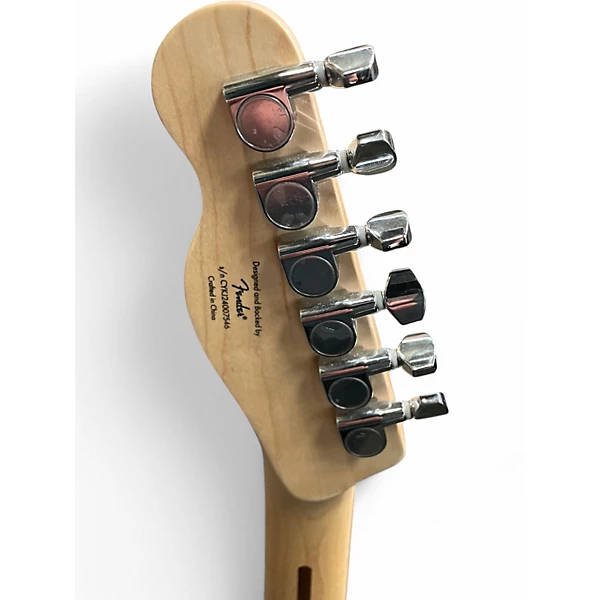 Used Squier Limited Edition Affinity Series Telecaster Thinline Metallic Black Hollow Body Electric Guitar