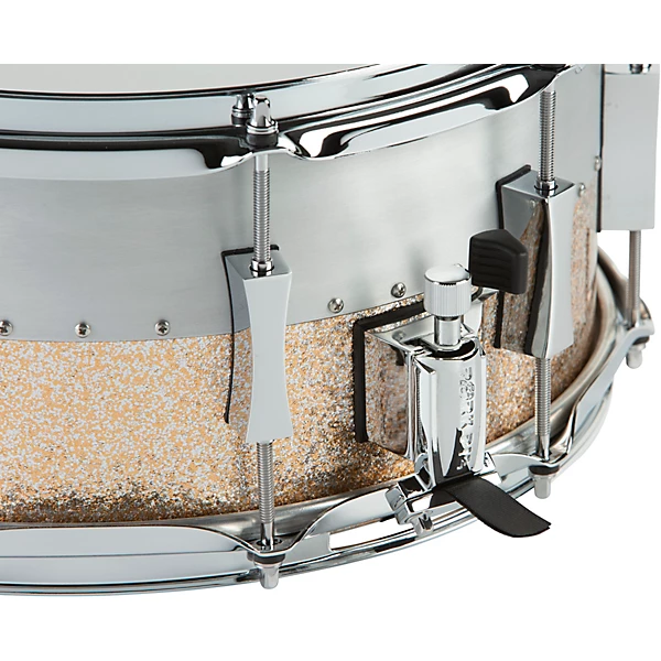 Pork Pie Aluminum Maple Hybrid Snare Drum 14 x 6.5 in. Champagne Sparkle