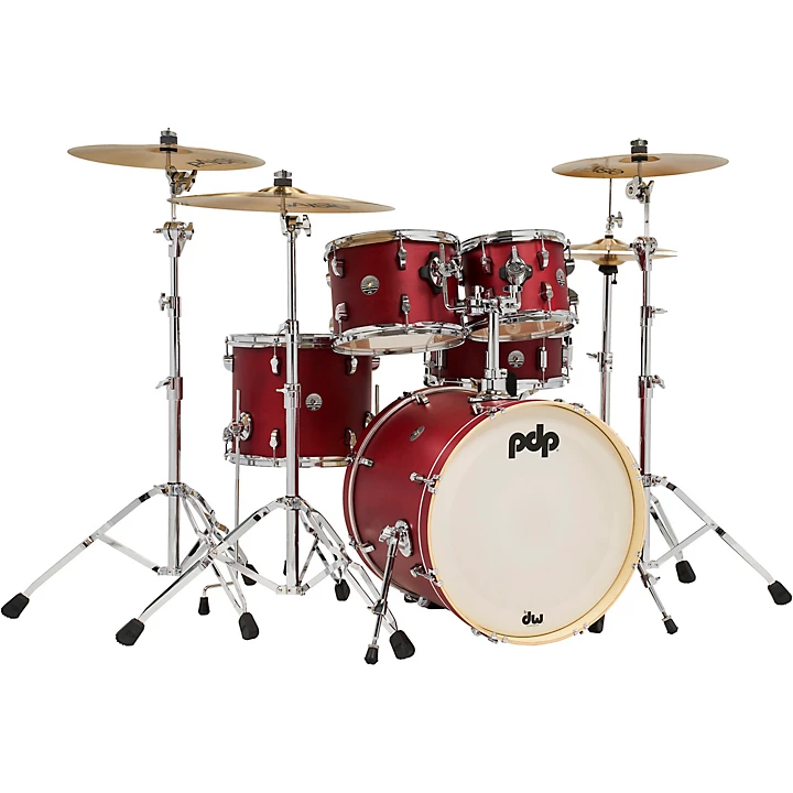 PDP by DW Spectrum Series 5 Piece Shell Pack with 20 in Bass Drum Level 1 Cherry Stain L55853004003000.gc
