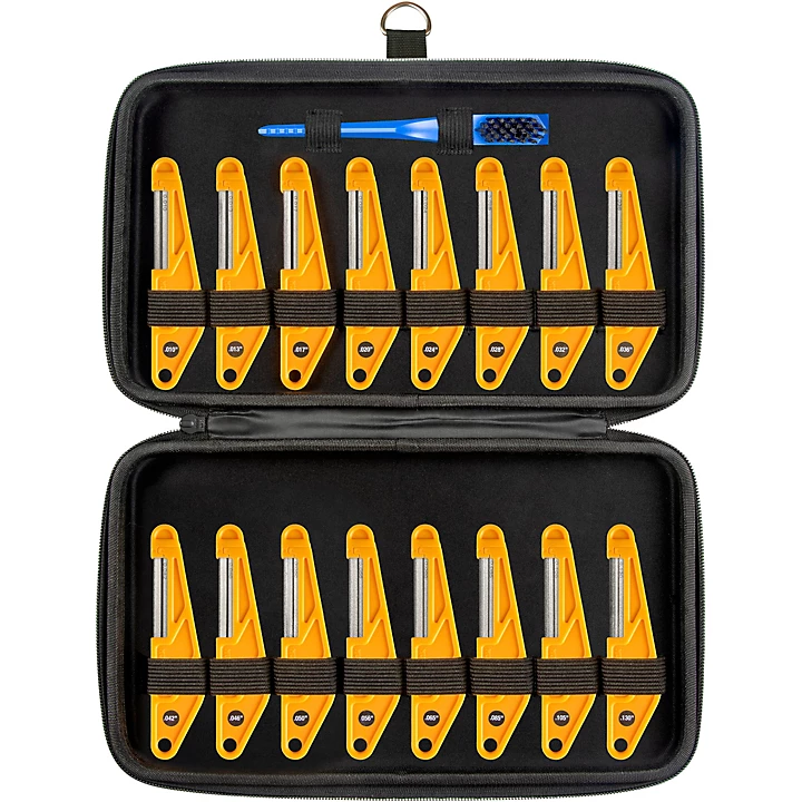 16 Piece Diamond Coated Nut File Complete Shop Set With Storage Case and Cleaning Brush