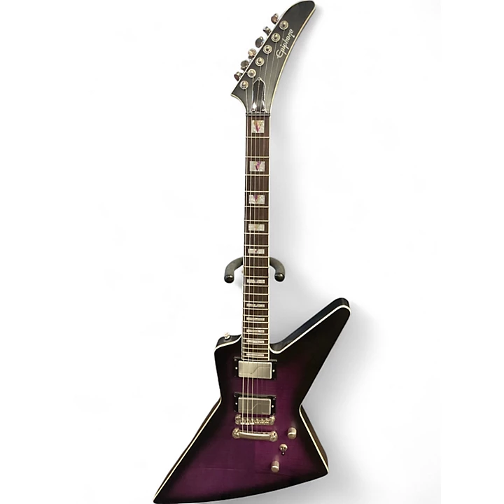 Used Epiphone Extura Prophecy Tiger Purple Solid Body Electric Guitar