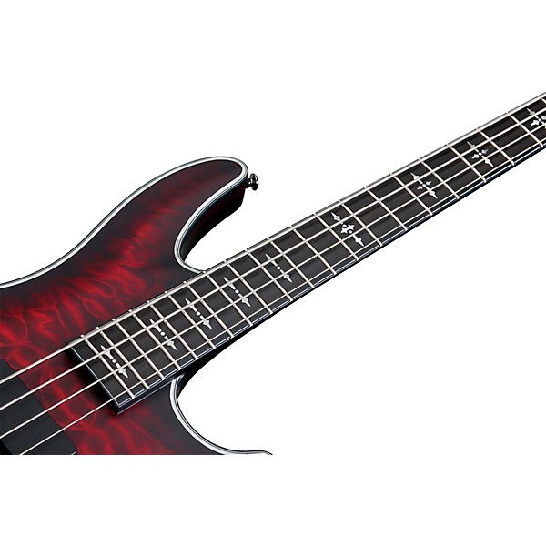 Hellraiser Extreme 4 Electric Bass Guitar Satin Crimson Red Burst