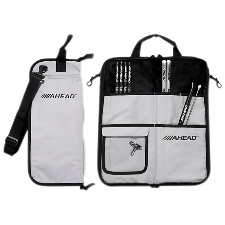 Deluxe Stick Bag Gray with Black Trim