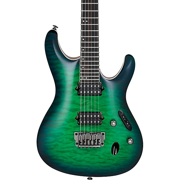 S Prestige S6521Q 6 string Electric Guitar Surreal Blue Burst Gloss