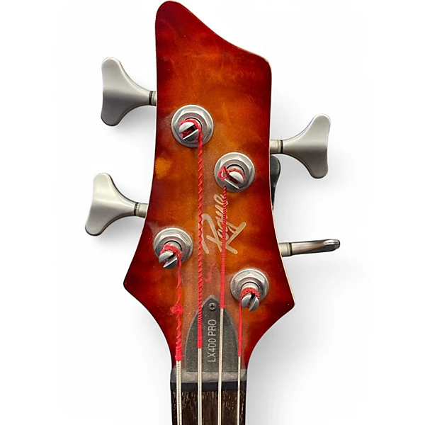 Used Rogue LX400 PRO Trans Amber Electric Bass Guitar