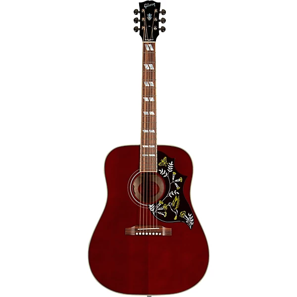 Hummingbird Standard 3A Quilt Limited Edition Acoustic Electric Guitar Wine Red