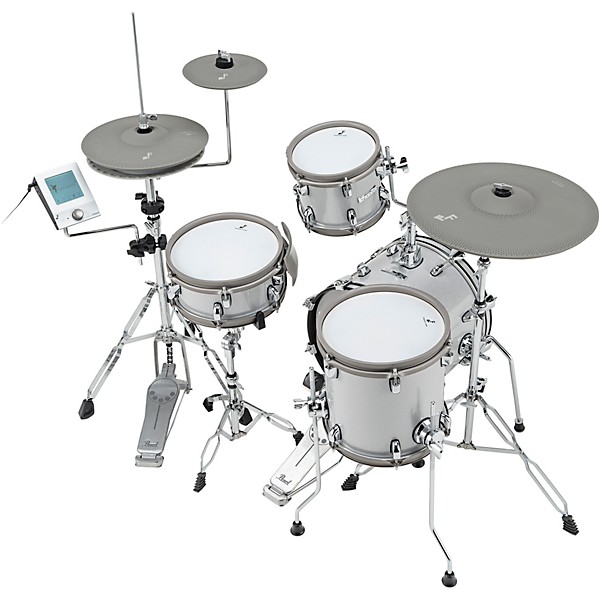 EFNOTE mini Acoustic Designed Electronic Drum Set White Sparkle