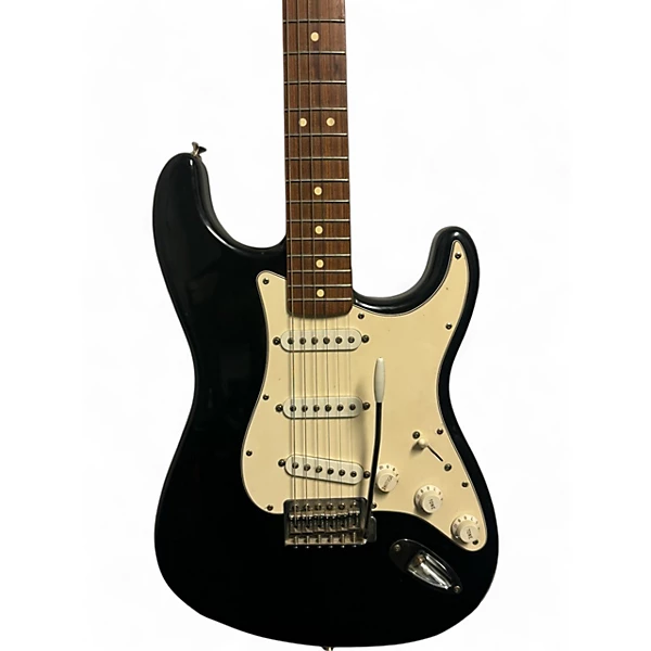 Used Fender Standard Stratocaster Black Solid Body Electric Guitar