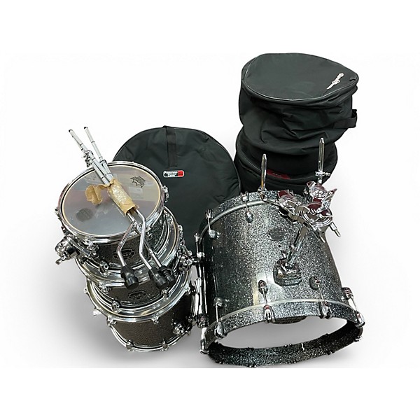 Mapex Used Mapex 4 Piece Saturn Jazz granite sparkle Drum Kit.gc