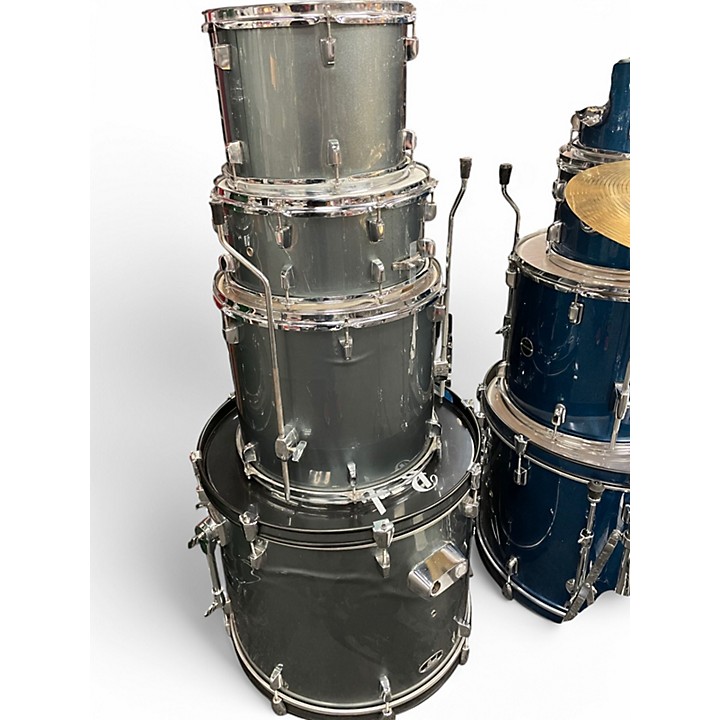 Pearl Used Pearl 4 Piece Roadshow Charcoal Mettalic Drum Kit.gc