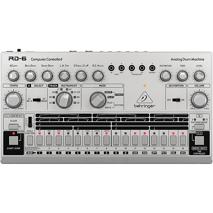 RD 6 SR Analog Drum Machine Silver