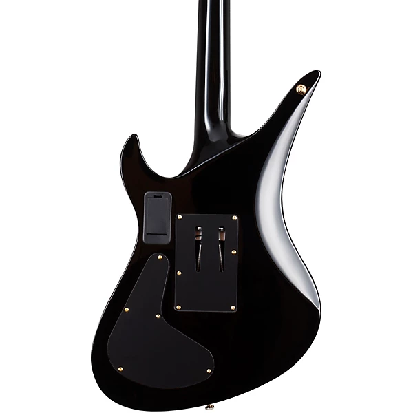 Synyster Gates Custom S Electric Guitar Gloss Black with Gold Pinstripe