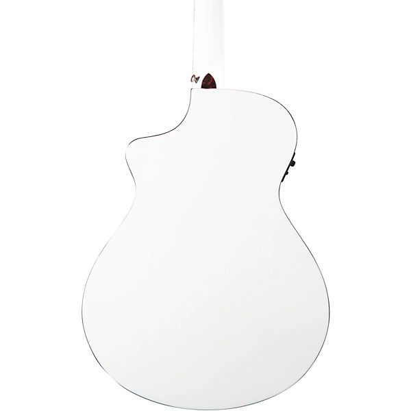 Breedlove Discovery Spruce Mahogany Concert Acoustic Electric Guitar Satin White