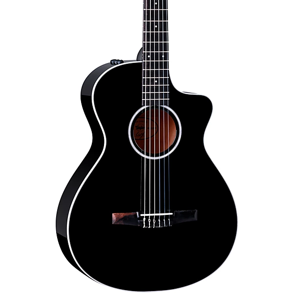 212ce N Plus Limited Edition Grand Concert Nylon String Acoustic Electric Guitar Black