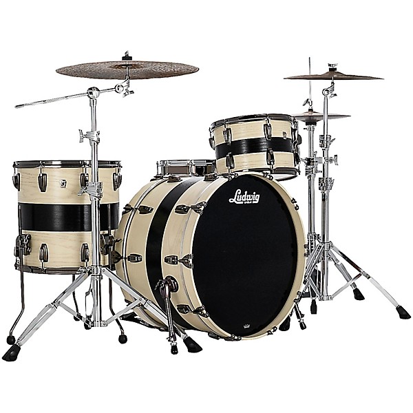 Classic Oak 3 Piece Pro Beat Shell Pack with 24 in Bass Drum Bandit