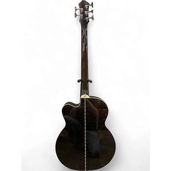 Michael Kelly Used Michael Kelly dragonfly 5fl Trans Black Acoustic Bass Guitar.gc