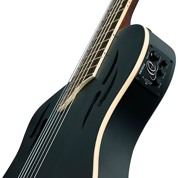 RTPSTD Left Handed Nylon String Acoustic Electric Guitar Satin Black