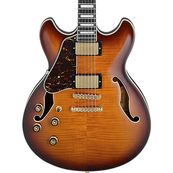 AS93FML Artcore Expressionist Series Semi Hollow Left Handed Electric Guitar Violin Sunburst