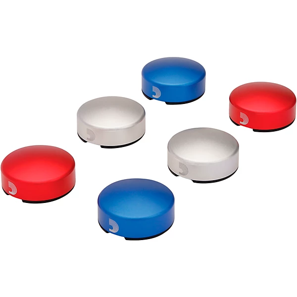 D'Addario XPND Footswitch Topper, Silver 2 Pack