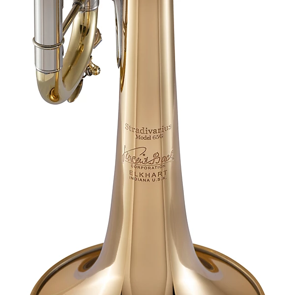 190 Stradivarius 65 Bell Dual Bore Series Unlacquered Professional Bb Trumpet Unlacquered