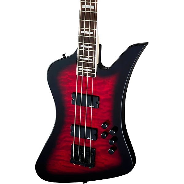 JS Series Kelly Bird JS3Q Bass Transparent Red Burst