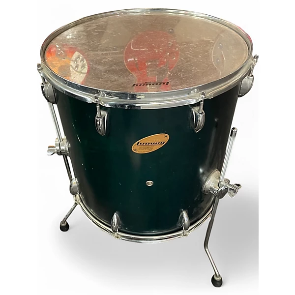 Ludwig Used Ludwig 5 Piece Accent Custom Green Drum Kit.gc