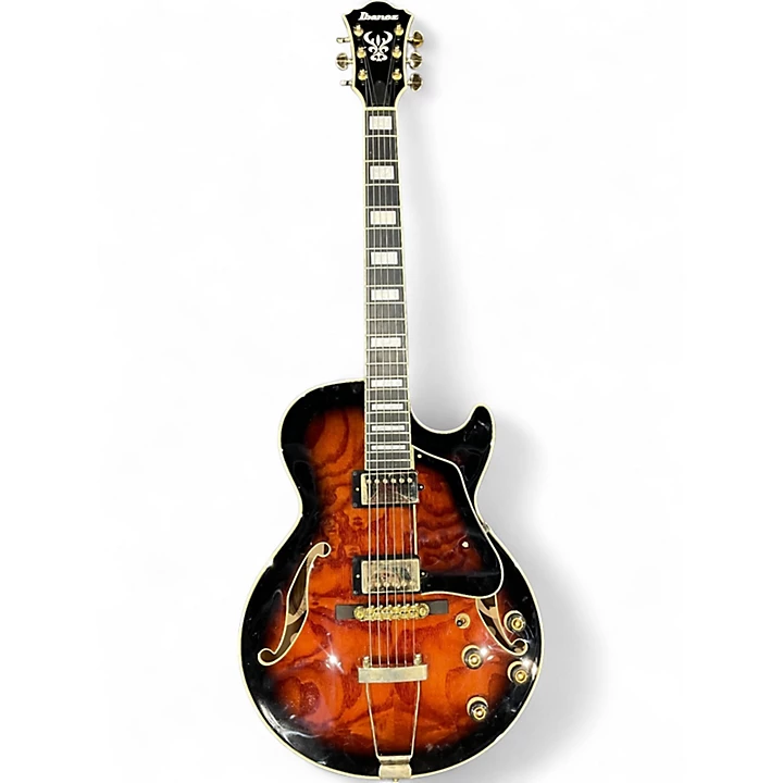 Ibanez Used Ibanez AG95 Artcore Expressionist Brown Sunburst Hollow Body Electric Guitar