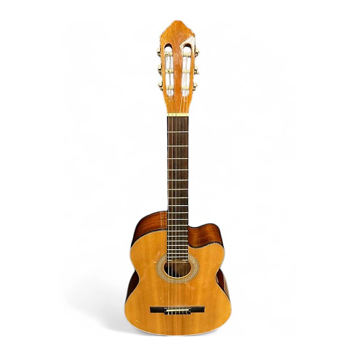 Takamine Used Takamine EG124C Natural Classical Acoustic Electric Guitar.gc