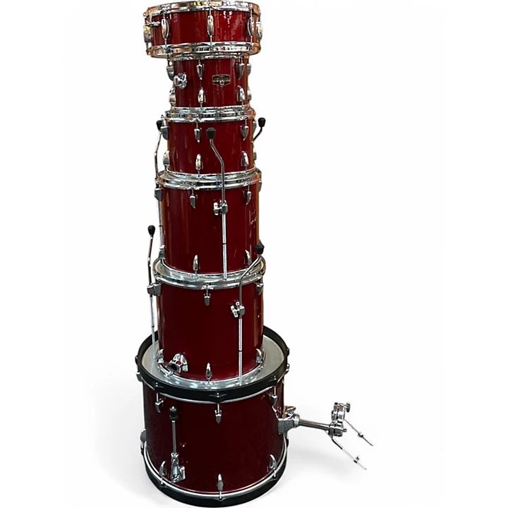 Used TAMA 6 Piece Imperialstar Candy Apple Mist Drum Kit