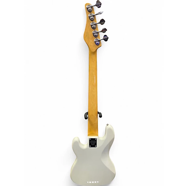 Schecter Guitar Research Used 2013 Schecter Guitar Research P5 Ivory Electric Bass Guitar.gc