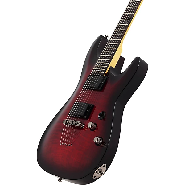 Schecter Guitar Research Demon 6 Electric Guitar Crimson Red Burst