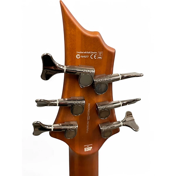 Used ESP LTD D6 6 String Mahogany Electric Bass Guitar