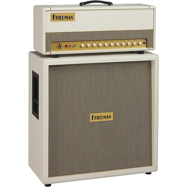 Friedman White Tolex Vintage 4x12 Guitar Speaker Cab White Tolex