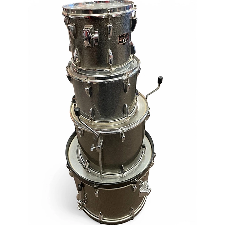 TAMA Used TAMA 4 Piece Imperialstar COSMIC SILVER SPARKLE Drum Kit.gc