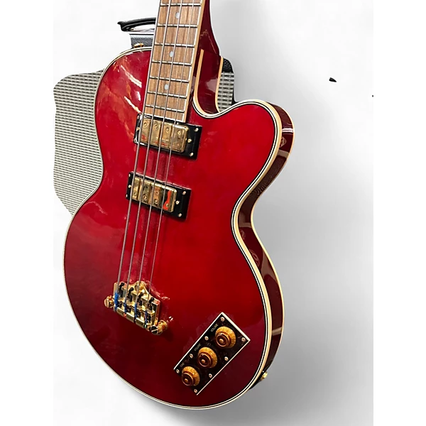 Used Epiphone Allen Woody Signature Candy Apple Red Electric Bass Guitar